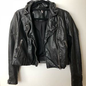 Faux leather jacket